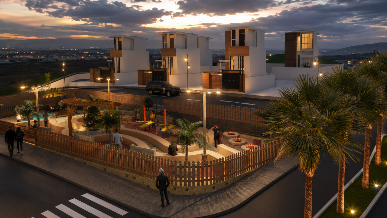 Atardecer en el condominio privado de Máncora