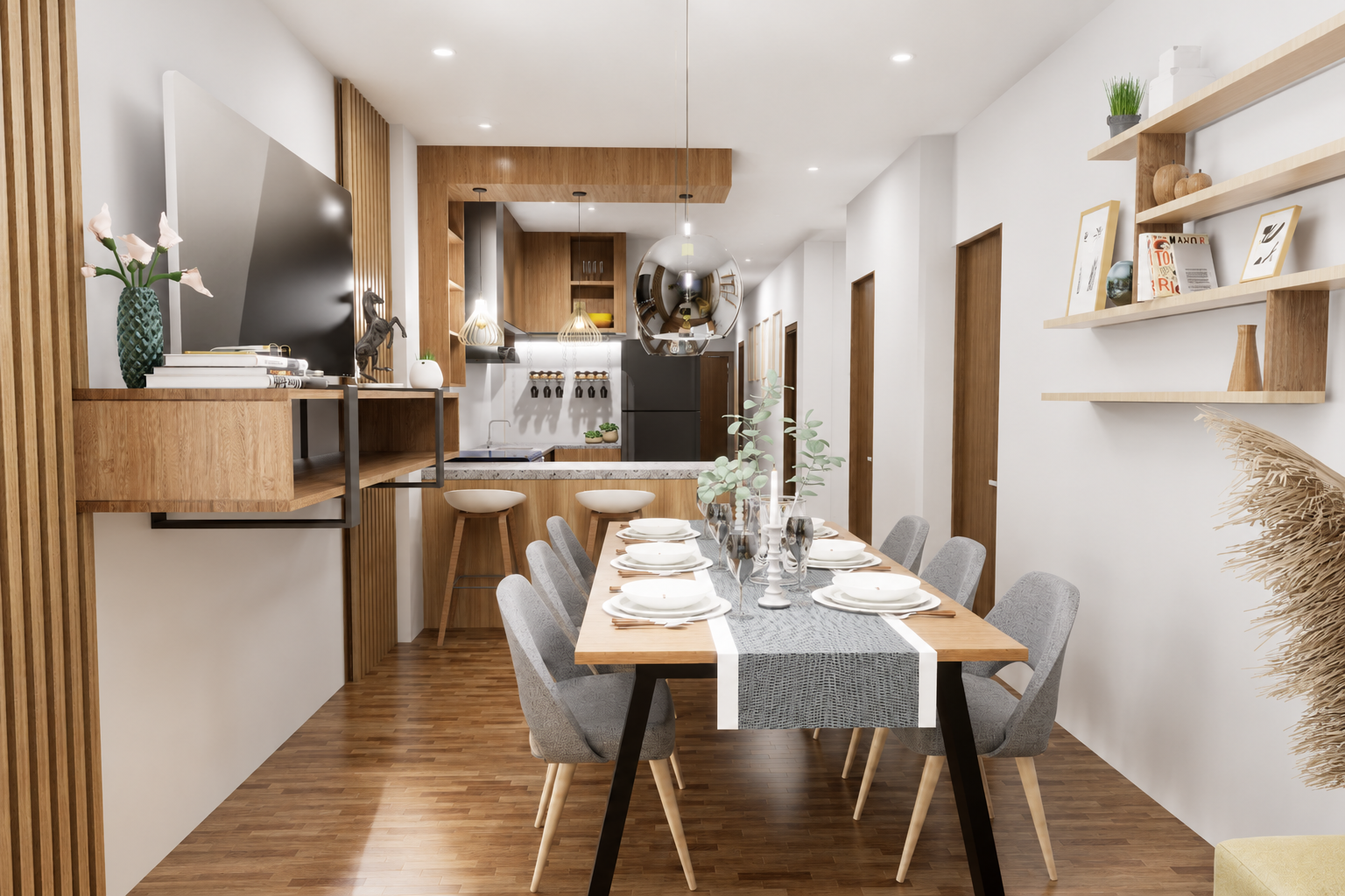 Comedor de la vivienda en San Miguel