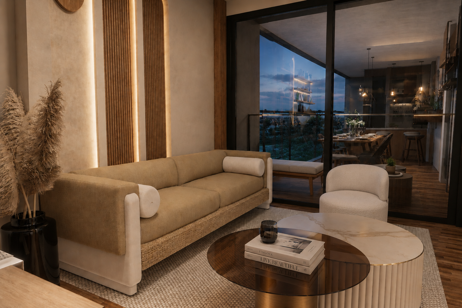 Sala de la vivienda en San Miguel