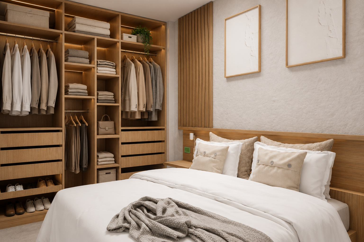Dormitorio de la vivienda en San Miguel